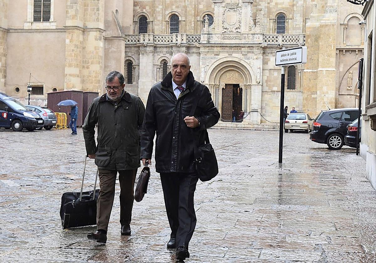 Victorino Alonso, en 2019, a su llegada a la Audiencia Provincial de León.