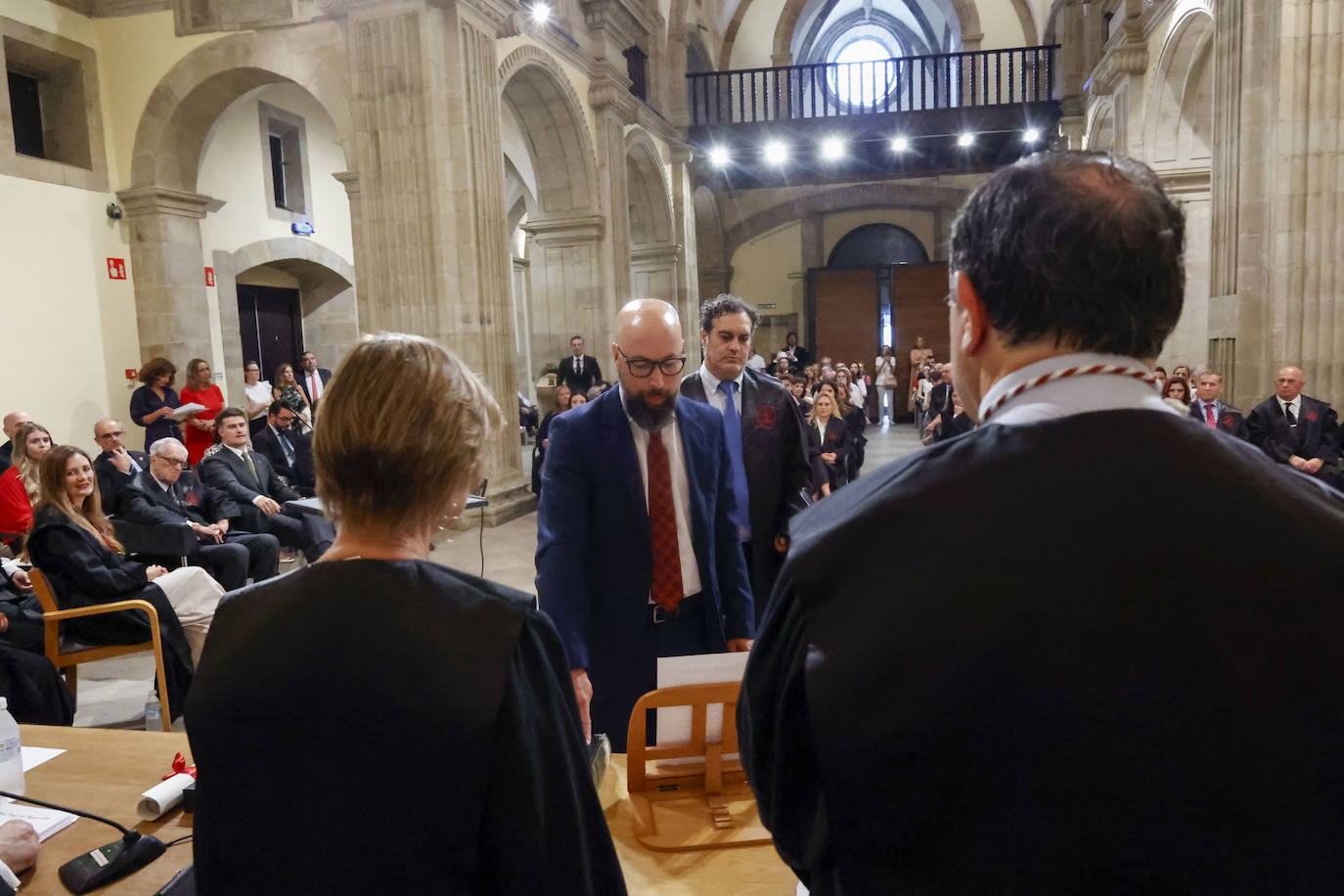 Acto de jura de los abogados en la Colegiata