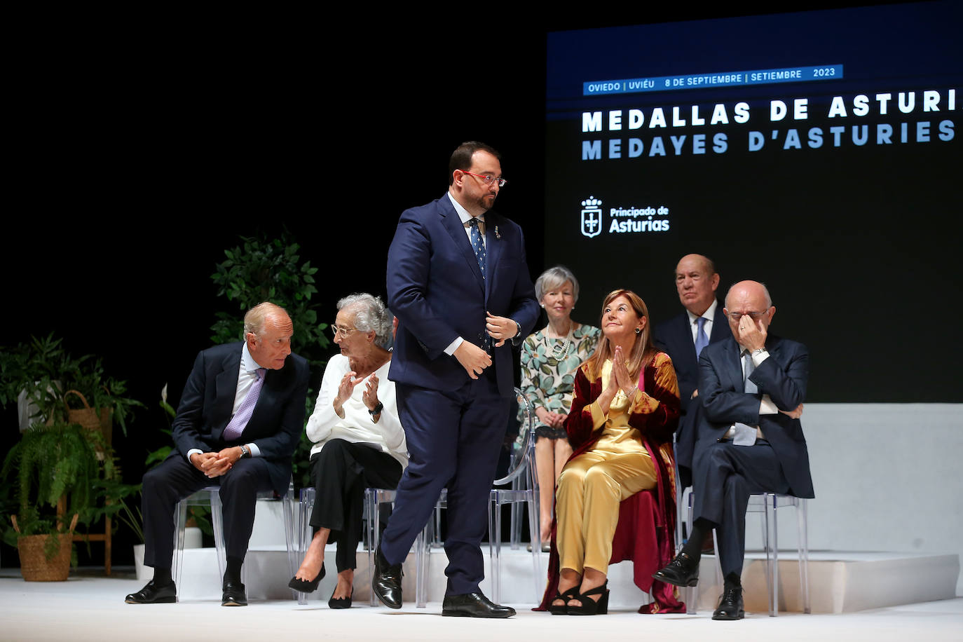 Los asistentes a la entrega de las Medallas de Asturias