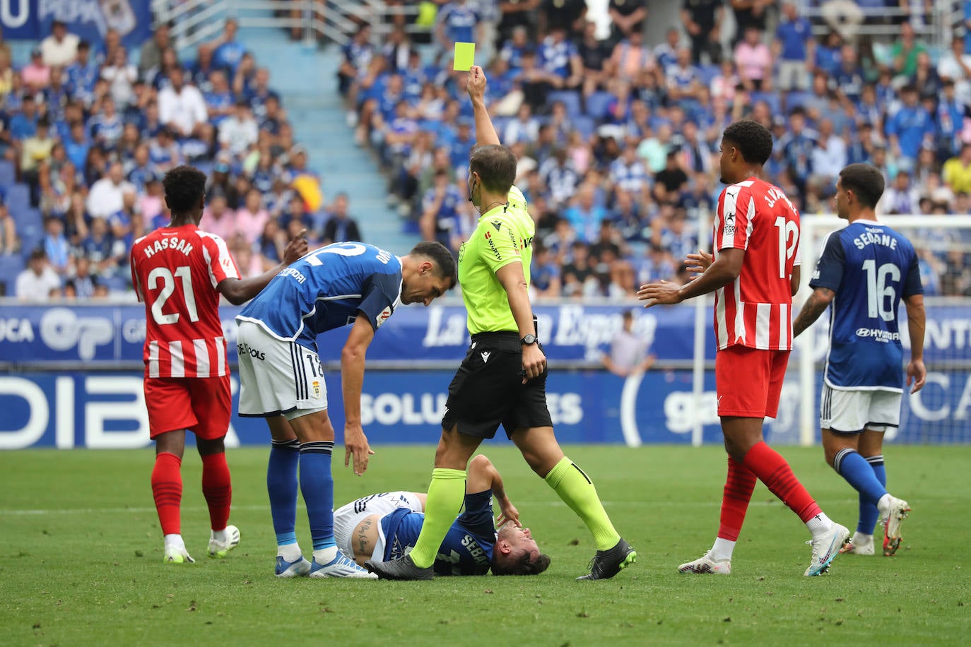 El partido entre el Oviedo y el Sporting, en imágenes