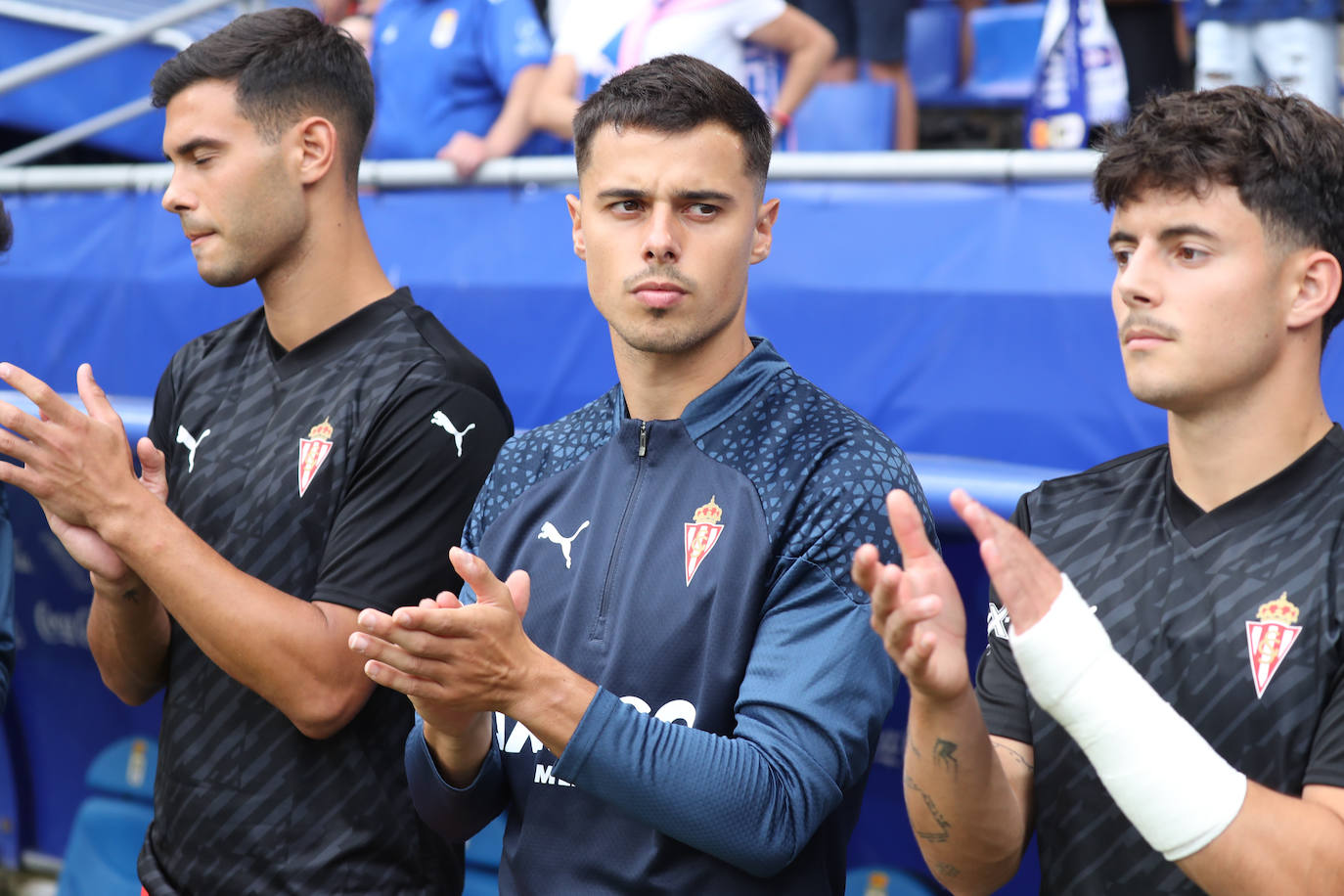 El partido entre el Oviedo y el Sporting, en imágenes
