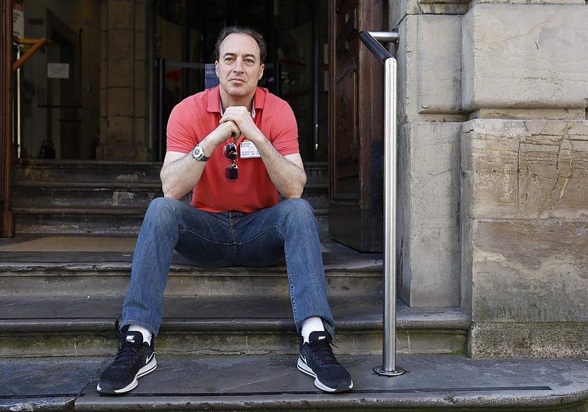 Ignacio del Valle, en el Antiguo Instituto de Gijón.