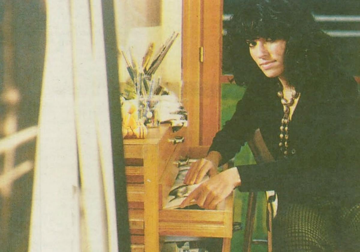 Emma Fernández, en su estudio madrileño.