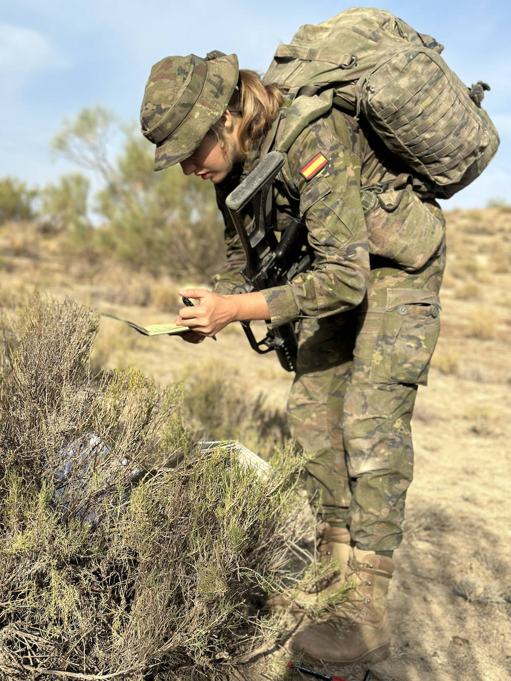 La princesa Leonor, en plena instrucción militar