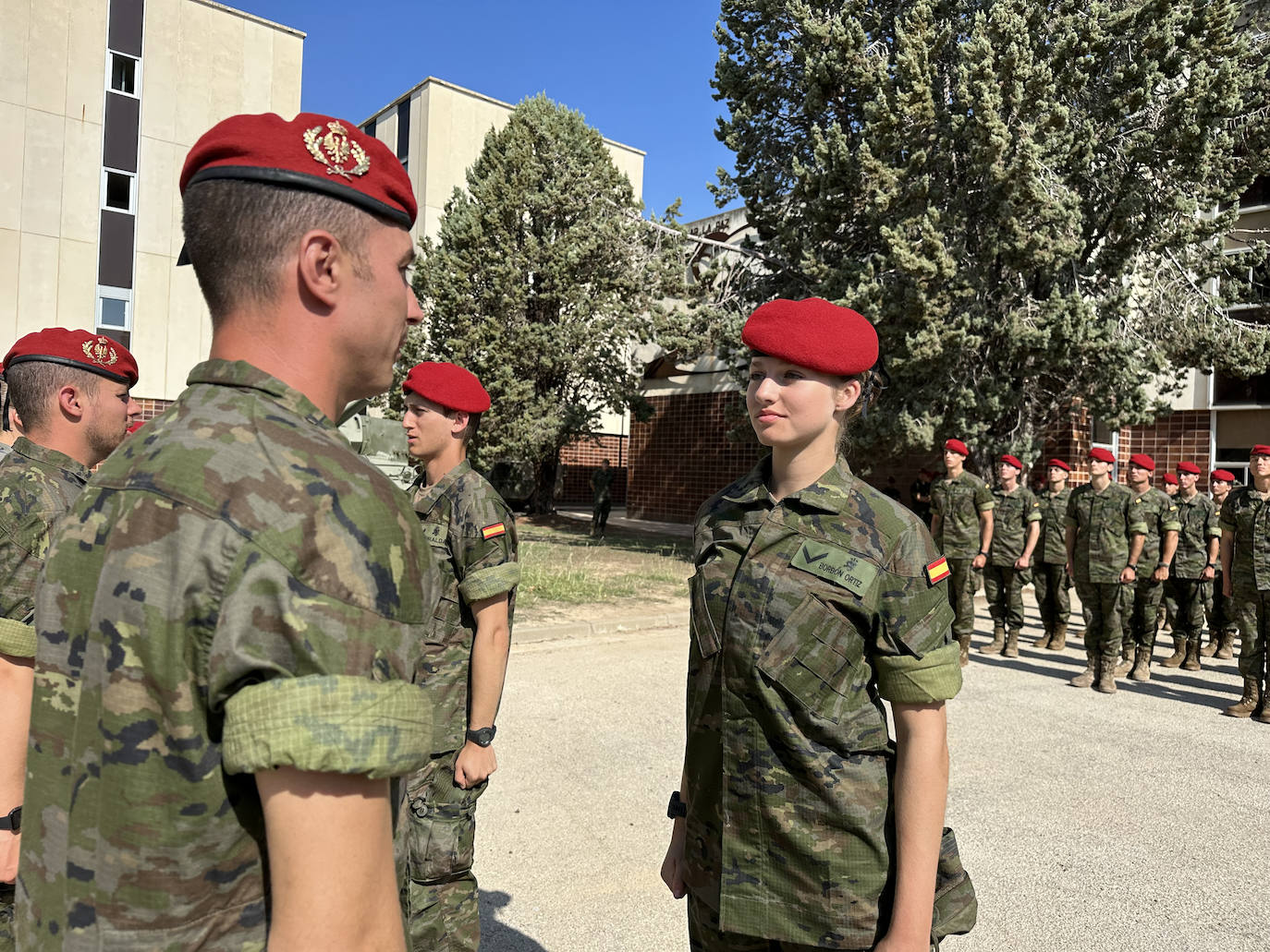 La princesa Leonor, en plena instrucción militar