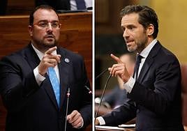 Adrián Barbón y Borja Sémper.