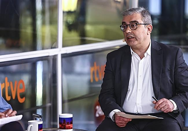 Marcelino Gutiérrez, durante una de sus intervenciones en un programa de TVE.