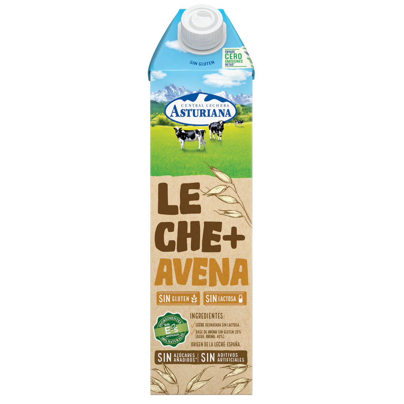 Central Lechera Asturiana saca al mercado su nueva leche con avena
