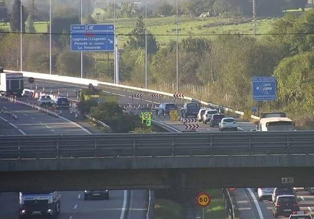 Tramo de obras en la 'Y'.