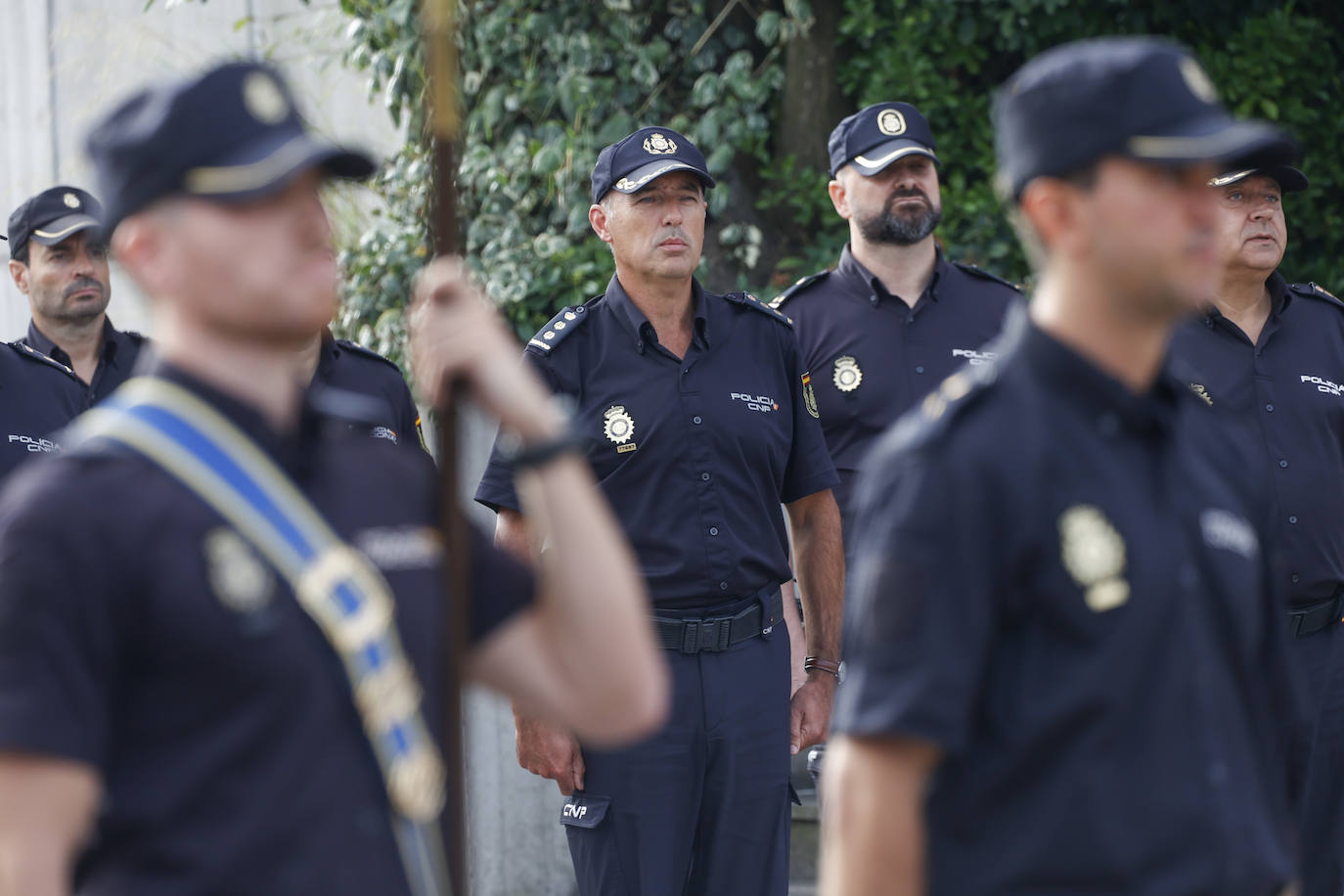 La Policía Nacional rinde honores a sus difuntos