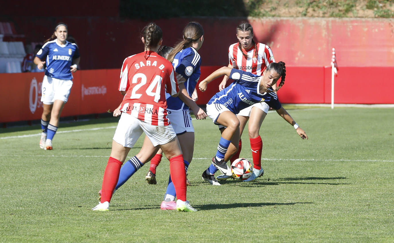 Las mejores imágenes del derbi asturiano femenino Sporting - Oviedo