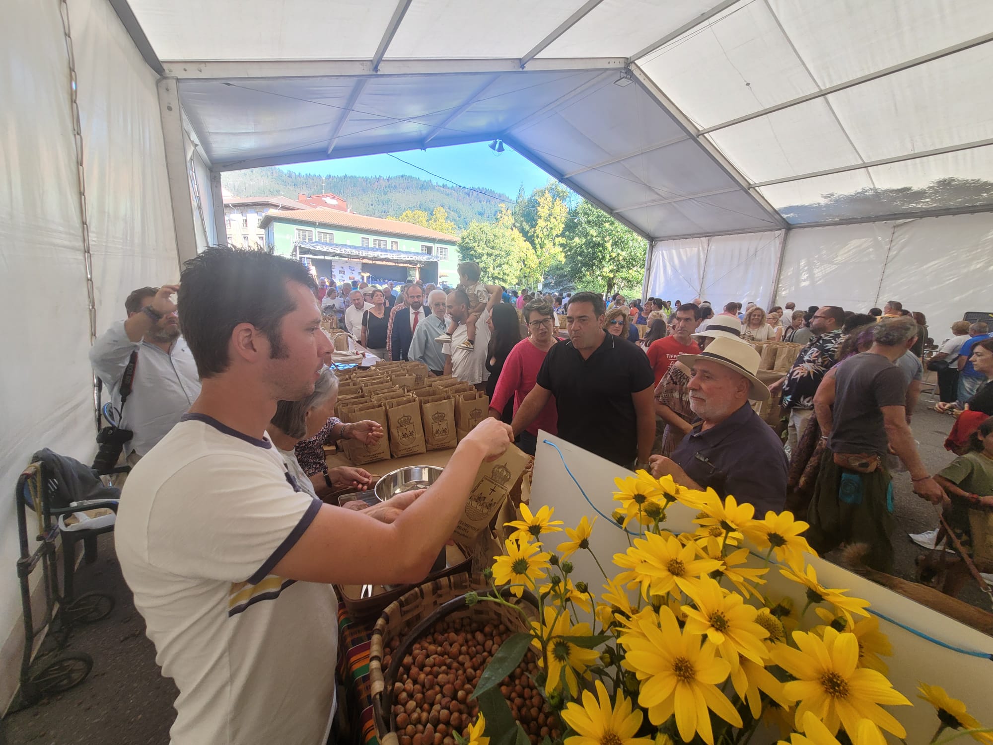 Infiesto festeja la cosecha de avellana