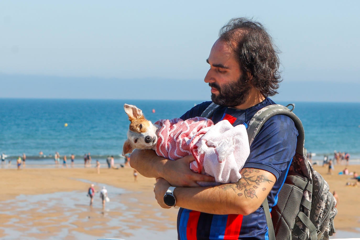 Los perros vuelven a la playa de San Lorenzo