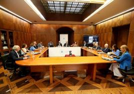 Reunión celebrada ayer por el Consejo Asesor de Políticas Universitarias.