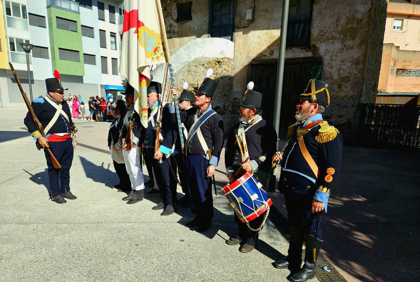 Recreación histórica en Tineo del homenaje al general Riego