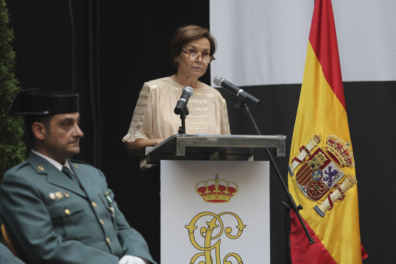 Honores y reconocimientos en Gijón por la patrona de la Guardia Civil