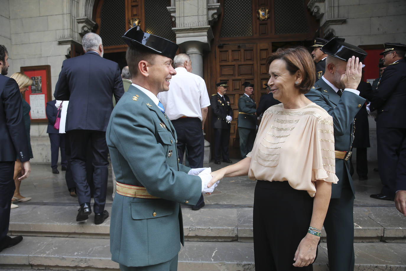 Honores y reconocimientos en Gijón por la patrona de la Guardia Civil