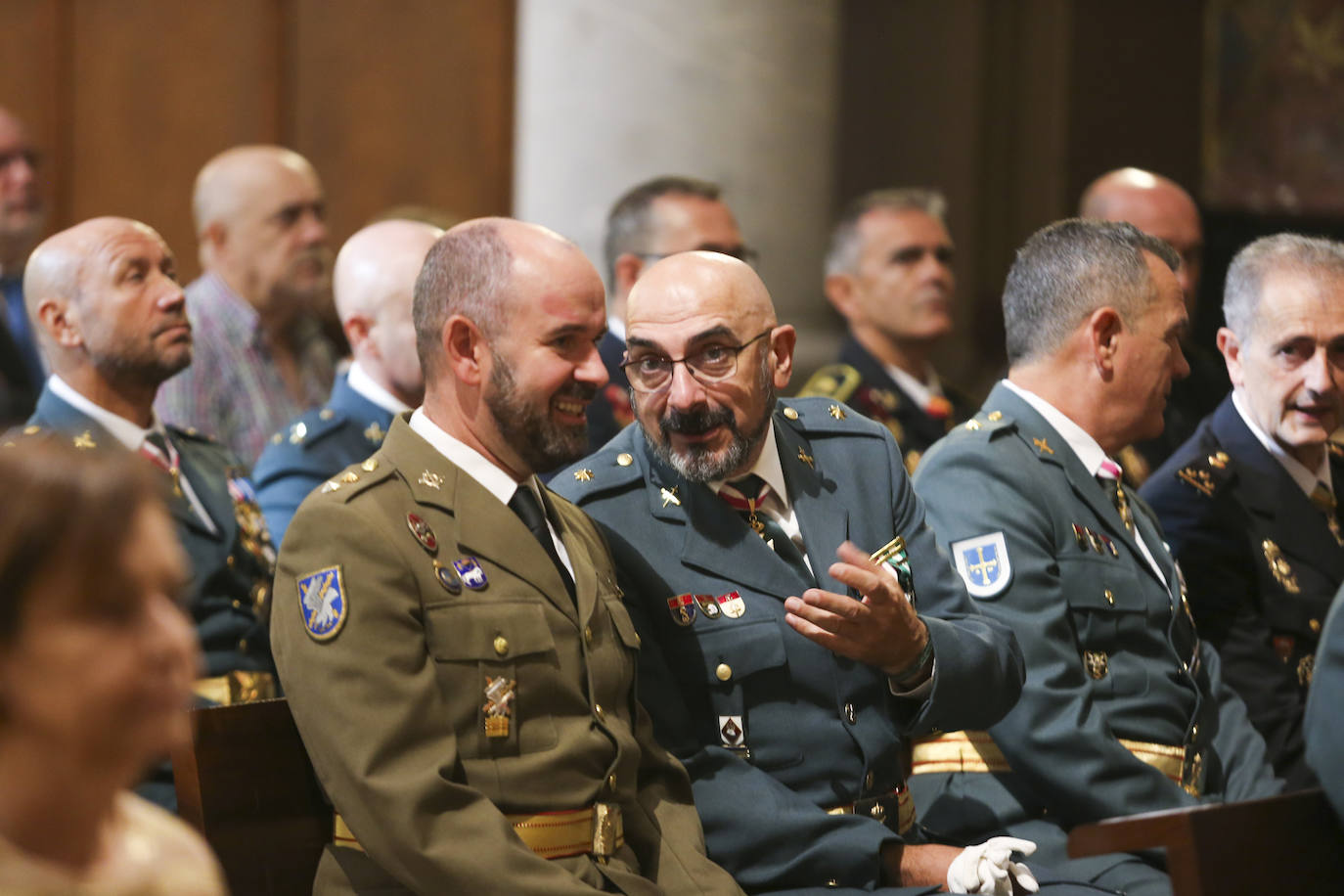 Honores y reconocimientos en Gijón por la patrona de la Guardia Civil