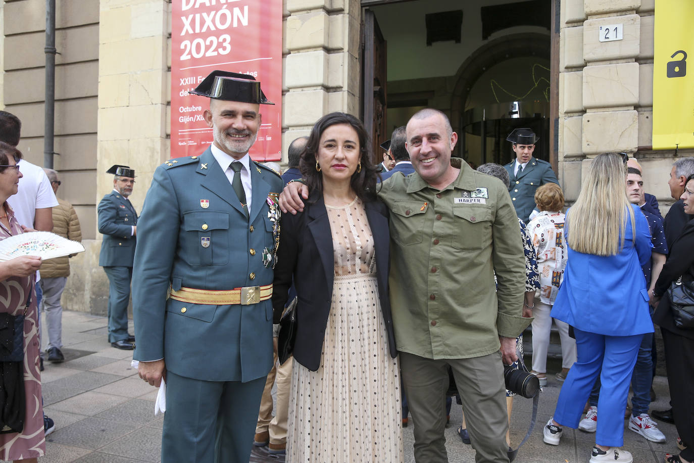 Honores y reconocimientos en Gijón por la patrona de la Guardia Civil