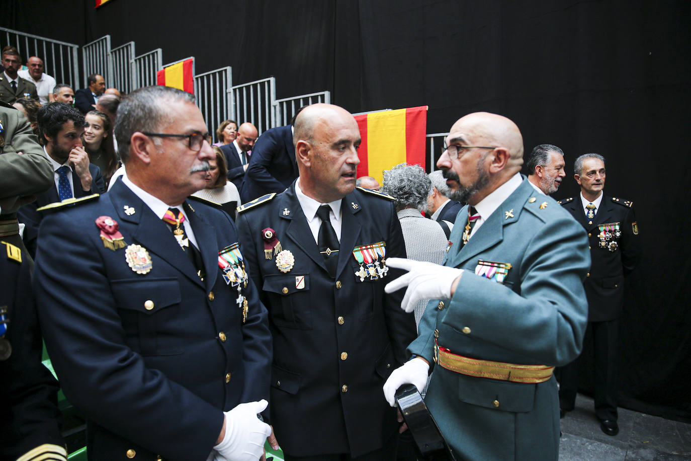 Honores y reconocimientos en Gijón por la patrona de la Guardia Civil