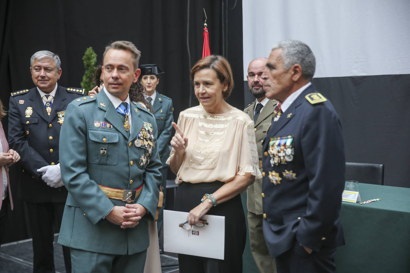 Honores y reconocimientos en Gijón por la patrona de la Guardia Civil