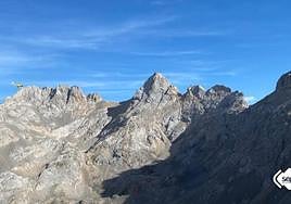 Aeronave en la intervención.