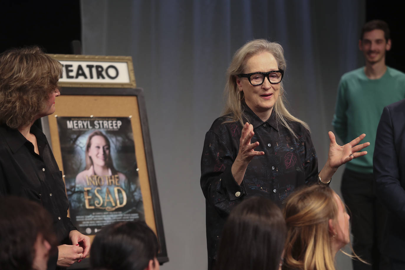 Emociones a flor de piel en el encuentro de Meryl Streep con alumnos de Arte Dramático