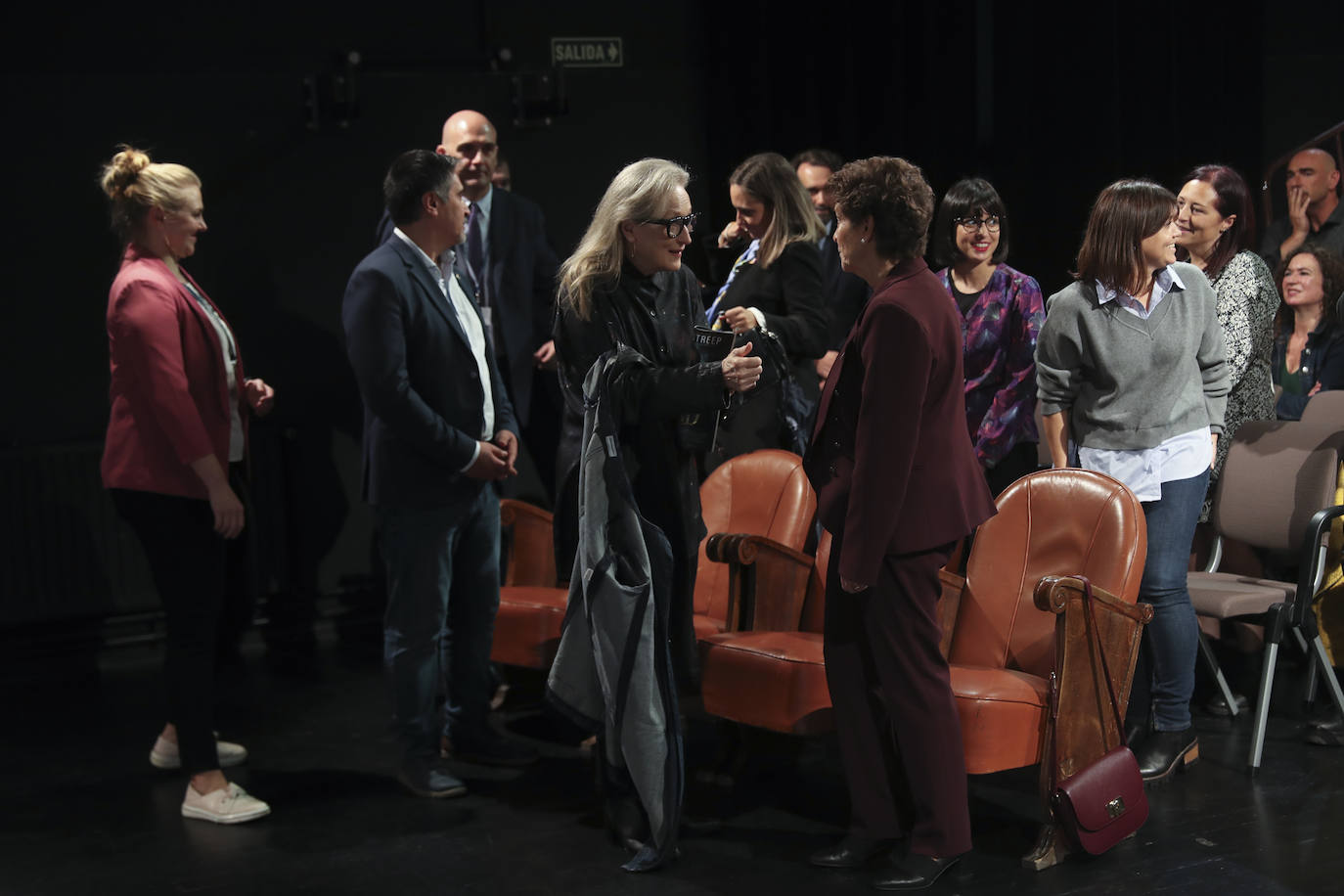 Emociones a flor de piel en el encuentro de Meryl Streep con alumnos de Arte Dramático