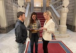 Juan Antonio del Peño, Carolina López y Sara Álvarez Rouco.