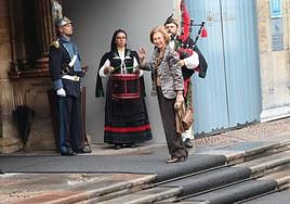 Así fue la llegada de la reina Sofía al Reconquista