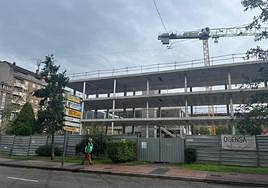 Estructura del cuartel de la Guardia Civil en Mieres.