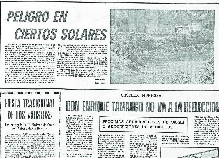 El urbanismo en Gijón atravesaba graves problemas hace medio siglo.