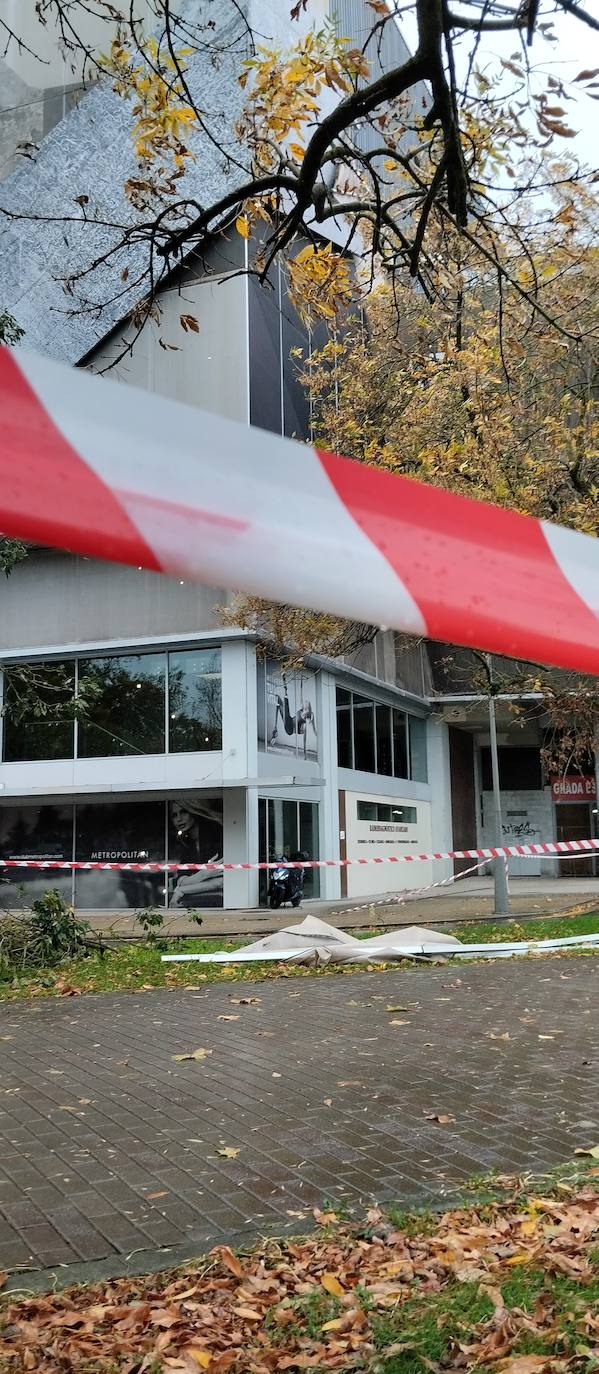 Las fuertes rachas de viento dejan destrozos por toda Asturias: las imágenes del temporal