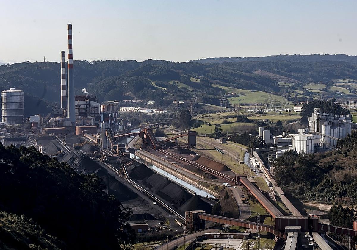 Terrenos que ocupará Energy Fuel Asturias en Aboño.