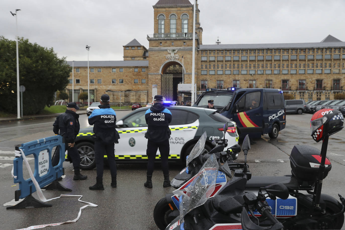 Gijón, blindado por el mayor dispositivo de seguridad de la historia de Asturias