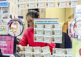 Una administración de Lotería de Navidad.