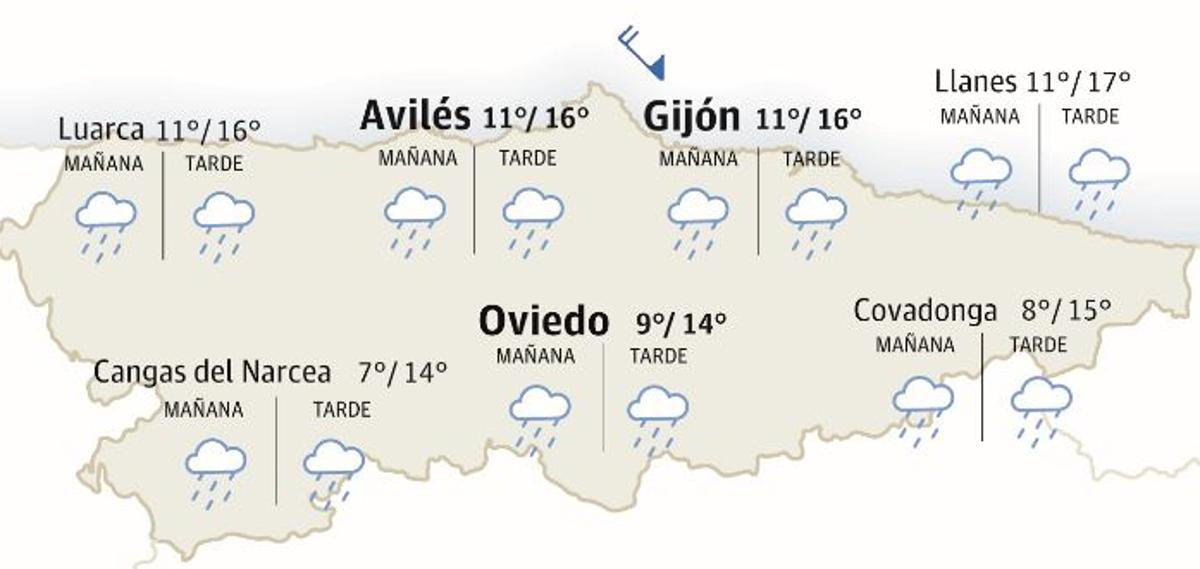 El tiempo que hará en Asturias este lunes 20 de noviembre