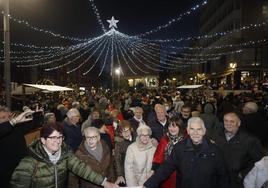 Encendido del alumbrado navideño el año pasado.