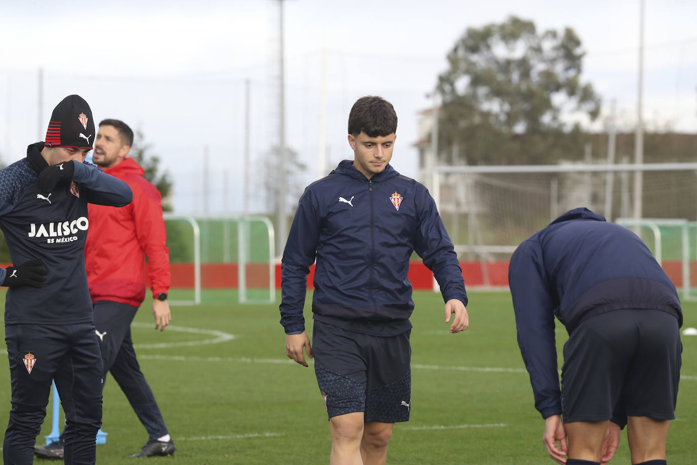 Entrenamiento del Sporting en Mareo del miércoles 22 de noviembre