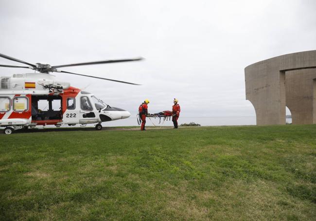 Operativo de rescate en el Cerro.