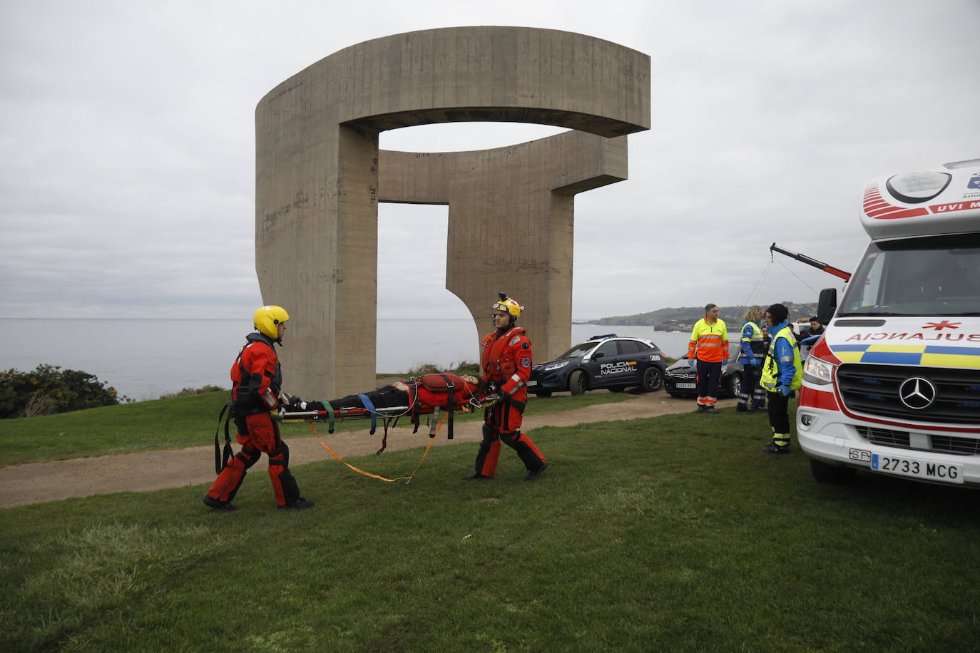 Complicado rescate en el Cerro de Santa Catalina