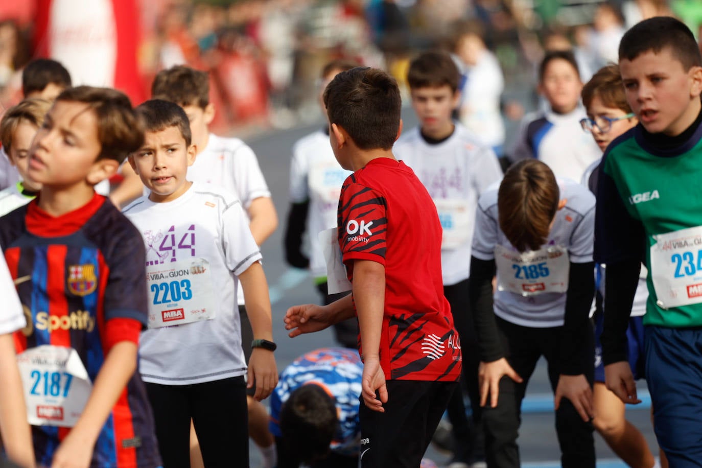 Más de 500 niños llenan el Cross Villa de Gijón