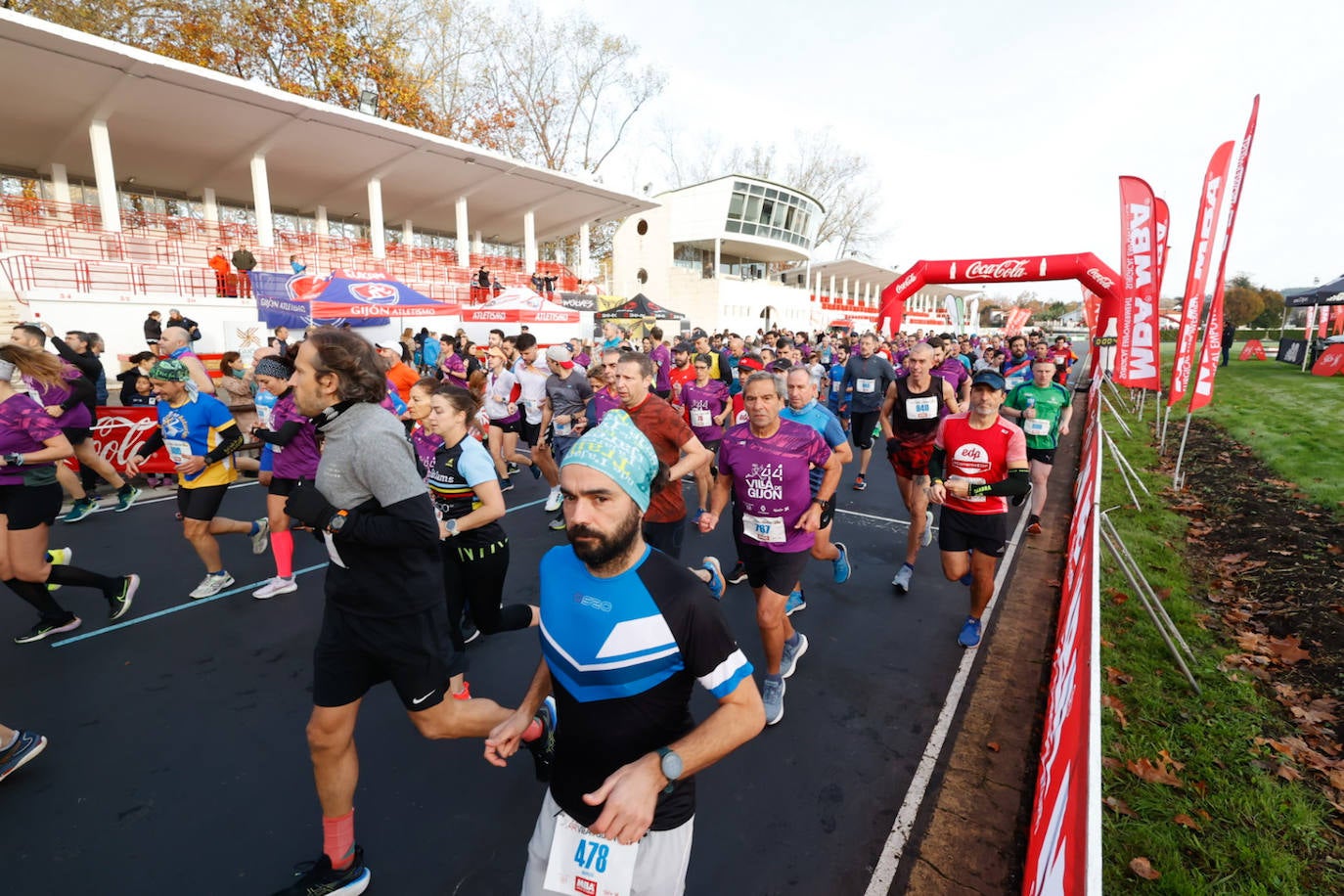 Más de 1.000 corredores se dan cita en el Cross Villa de Gijón