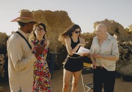 María Royo y Julia de Castro durante la grabación de 'On the go', su 'road movie'.