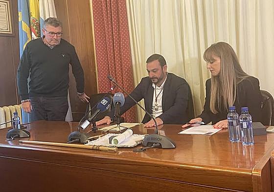 Manuel Ángel Álvarez, en el Pleno de investidura como alcalde de Mieres.