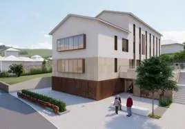 Diseño de la futura residencia de mayores de Panes recogido en el anteproyecto, que prevé un edificio «innovador».