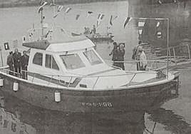 'La Rechalda' en su primer día de servicio, con las autoridades a bordo.