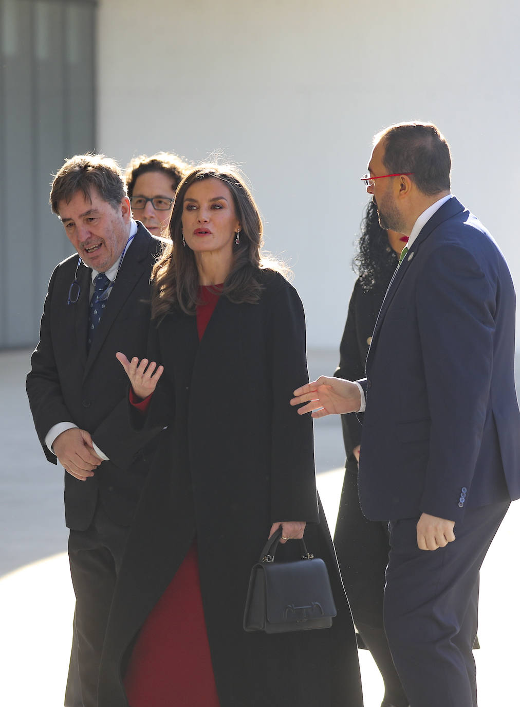 Las imágenes de la Reina en el Centro Niemeyer de Avilés