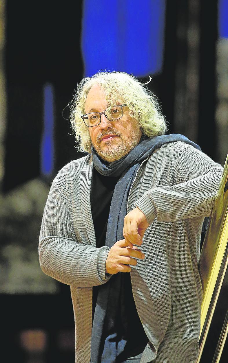 Miguel Romea, en un descanso de los ensayos.