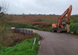 Carretera de La Formiga, en Candás.